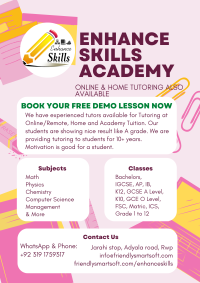 Enhance Skills Home Tuitions and Online Tutoring